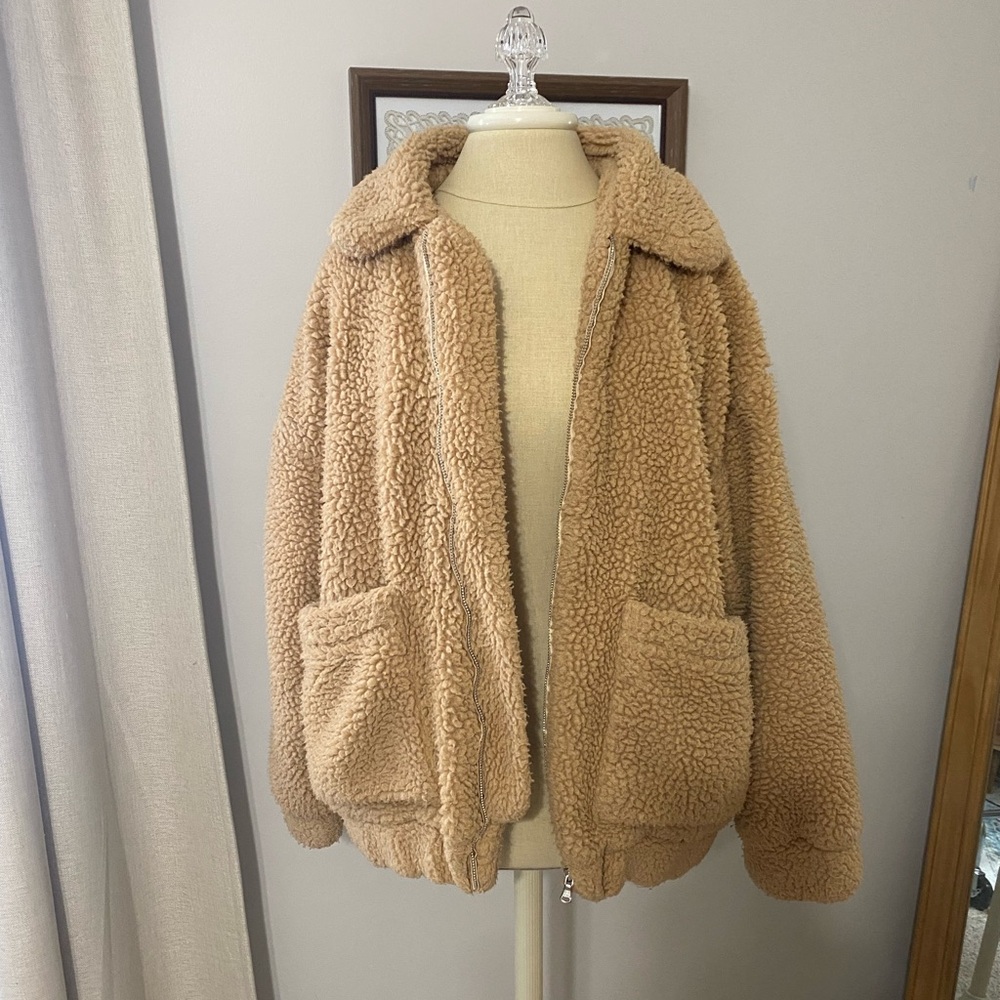 I.AM.GIA Tan Pixie Teddy Jacket